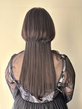 丸みボブとロングのクラゲヘア　3