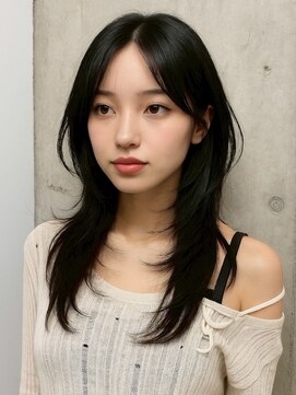 ブロウ ネックス ザ サロン 表参道(VLOW nex the salon) ハッシュカット　暗髪　韓国ヘア　レイヤーカット　掛札