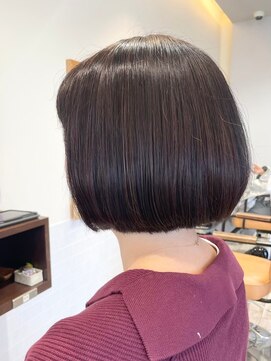 クラップス 横須賀中央店(CLAPS) 横須賀中央大人ショートボブイルミナカラー髪質改善オージュア