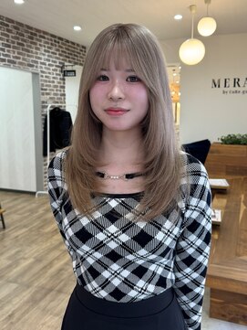 メラク バイ コア(Merak by CoRe.gn) レイヤーカット×ミルクティーベージュ