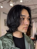 ナループロアポンテ(Nalu pu loa PONTE)&nbsp;メンズレイヤーカットゆるめパーマくせ毛風パーマセンターパーマ