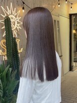 ヘアプレイスソル (HAIR PLACE SoL)&nbsp;艶髪ストレート/ミルクブラウン/セミロング
