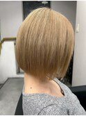 ミルクティーベージュボブ