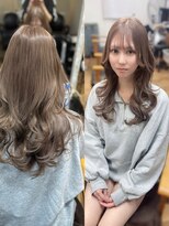 ルアナ 名古屋店(Luana)&nbsp;ブリーチでつくるミルクティーベージュレイヤー