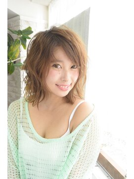 ヘア アンド メイク 風(Hair and Make) 風のちょいもてロブスタイル♪