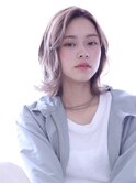 【くせ毛風パーマ】かきあげレイヤーボブ