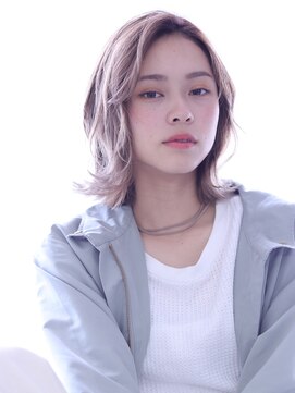 ヘアリゾート ブーケ(hair+resort bouquet) 【くせ毛風パーマ】かきあげレイヤーボブ