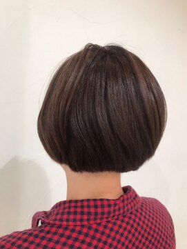 ネオリーブアオバ 高田馬場店(Neolive aoba) 【高田馬場/aoba】ミニマムボブ×グレージュハイライト