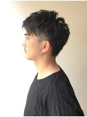 【Luft】ツーブロックパーマ束感 ニュアンスモテ髪セミウェット