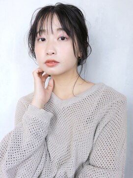 アルバム 渋谷パルコ(ALBUM) ニュアンスローポニースタイル_ウェーブパーマ耳かけ_56714