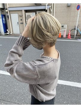 プライズ 錦糸町北口店(prize) ハンサムショートホワイトベージュ前髪なし錦糸町北口