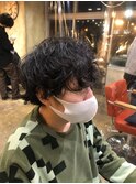 爽やかツーブロック刈り上げ束感アップバング