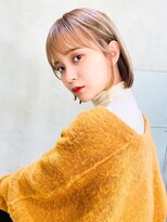 リベルテ銀座　2、30代大人ヌードベージュ×トレンドボブ