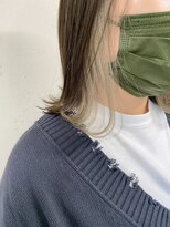 アジールヘア 東上野店(agir hair)&nbsp;隠せるイヤリングカラーホワイトベージュインナーカラー10代20代