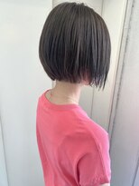 ヘアーデザイン リボン(hair design Ribon) ダークグレージュ&大人ショートボブ