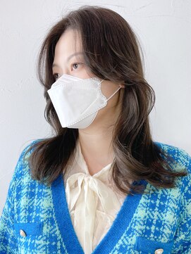 アイティーバイアルバム 八王子店(IT by ALBUM) グレージュフェイスレイヤー_外ハネボブ_ba381451