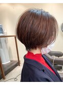 大人ショートボブ/骨格補正カット/20代30代40代