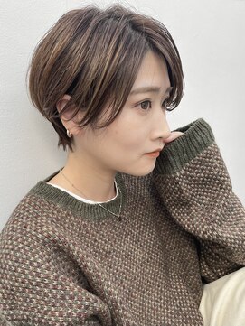 ドロップ(drop) オリーブベージュ、ハンサムショート〈表参道/青山/drop〉