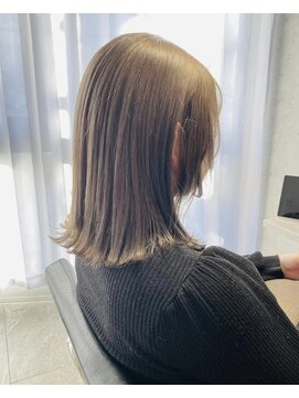 アン たまプラーザ(un) 外ハネミディアム【髪質改善オージュアサロン/イルミナ取扱】