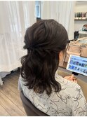 ゆるふわハーフアップ♪