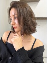 ブラン 梅田(Blanc) 【Blanc】グレージュカラー_ボブ_パーマ_S