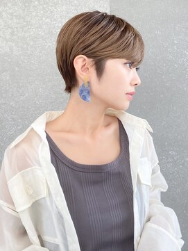 ロンド レグリーズ 立川(Lond leglise) ショート×顔周り×前髪×シルキーベージュ×グレージュカラー