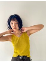 ジョリ(joli)&nbsp;curly bob/パーマ/ブルーブラック