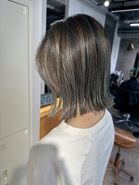 シェル 吉祥寺(shell) グレージュカラー/ボブウルフ/黒髪/ココアベージュ