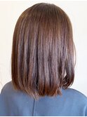 20代30代40代髪質改善カラーショコラブラウン艶感ロブヘアー