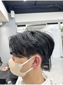 刈り上げセンターパート