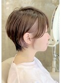 ショート/ショートボブ/岡山/県庁前/イヤリングカラー