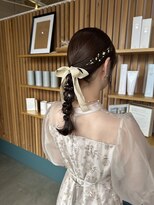 キュオンシア(CUEON. ciea)&nbsp;お呼ばれヘア×編みおろしヘア