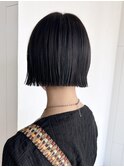 ボブミディアムショートおくれ毛美髪_ba537371