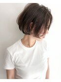 【似合わせ】小顔/フェザーショート/ラベンダーミルクティー