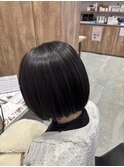 ボブ×艶カラー