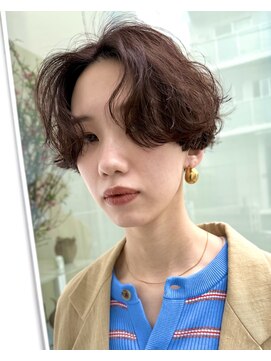 ナループロアオハナ(Nalu pu loa ohana) パーマボブパーマショートパーマハンサムショートパーマ