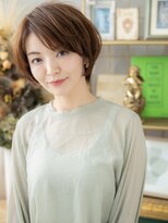 カバーヘア ブリス 志木南口駅前店(COVER HAIR bliss)&nbsp;アシンメトリーナチュラルマッシュショートc6志木20代30代40代