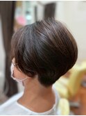 大人美シルエットハンサムひし形奥行きショート☆刈り上げ女子