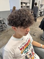 ノイセル 西本町(Noisyle)&nbsp;フェザーパーマスパイキーショートブルーブラックサーフカールF