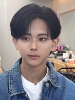 ナチュラル 渋谷(NATURAL)&nbsp;ラウンドマッシュ/縮毛矯正/ダブルカラー/フェザーパーマ