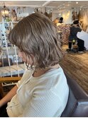 くすみベージュ/２０代/30代/ハイトーン/ハイトーンボブ/