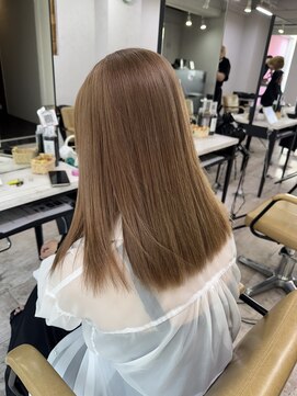 プライズ 所沢プロぺ通り店(prize) ミルクティーベージュ韓国風レイヤーカット所沢