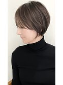ハイライトバレイヤージュダブルカラーショートカット30代40代