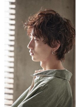 キュー(Cue_) 骨格補正ウルフ+メンズパーマ