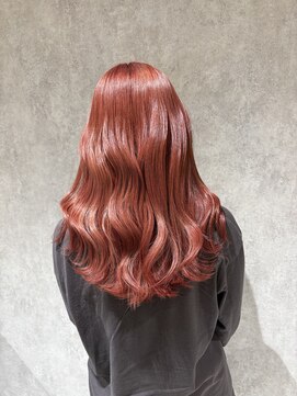 ロング×レッドカラー