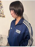 【大阪/天王寺】ダークトーンカラーに合うウルフカット