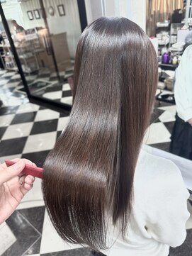 パッション 茨木店(Passion) ● 20代30代40代グレージュブラウンx髪質改善トリートメント