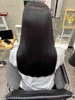 ファビ 渋谷(Fab)&nbsp;くびれヘア/暗めカラー/アプリコットオレンジ/縮毛矯正