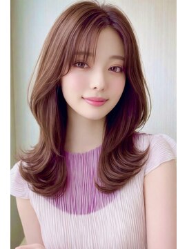 クワイア 川崎店(0choir) ダークアッシュ/ミディアムレイヤーカット/川崎