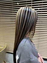 リレーション(Relation)&nbsp;ダブルカラーイヤリングカラー透明感カラー韓国風ヘアロングヘア